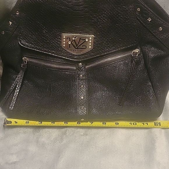 Kathy Van Zeeland black PVC purse - Picture 4 of 9